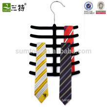 rubber tie rack hanger black